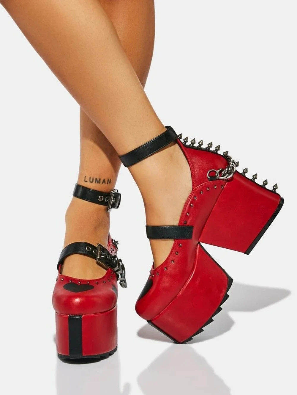 Lamoda Love Bleeds Platform Mary Janes